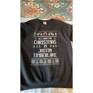 all i want‎ for christmas Is Justin Timberlake  sweater Unisex Size Small